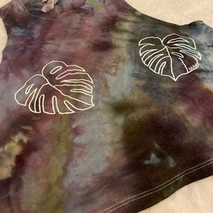 Unique hand screen printed/dyed Bella Canvas Tank